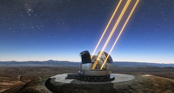 De extreem lange telescoop in actie (ELT)