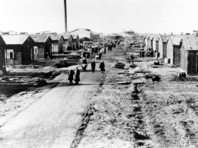 Kamp Westerbork tijdens de oorlog (foto Herinneringscentrum Kamp Westerbork)