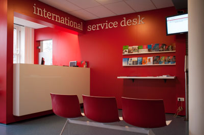 The new International Service Desk (photo: Marcel Spanjer)