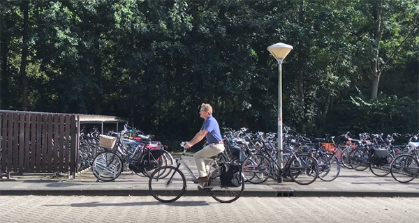 Bicycle parking space for Nobel Laureates