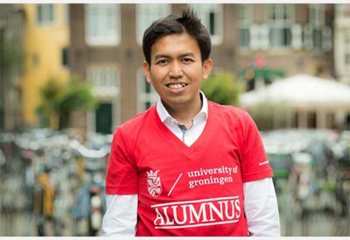 Muzakki Bashori - alumnus Applied Linguistics from Indonesia (photo by Gerhard Taatgen)