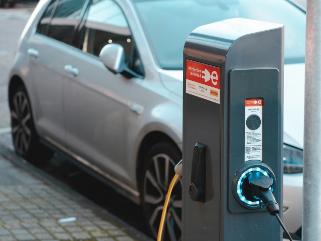 public electric-vehicle charging point