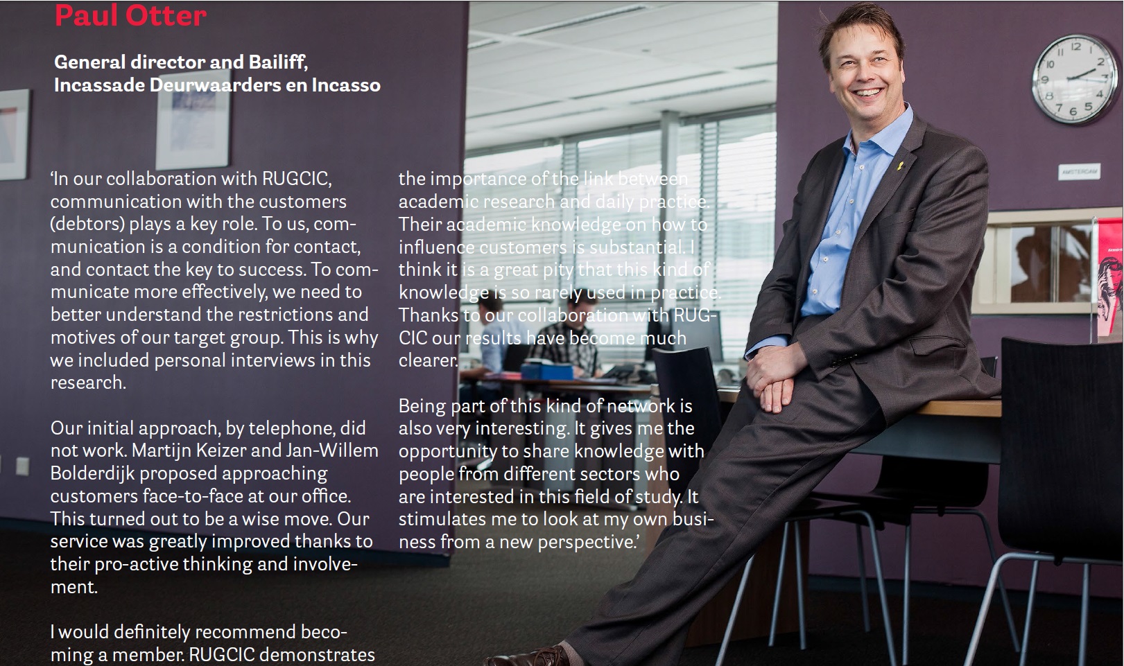 Wat vinden anderen van RUGCIC?