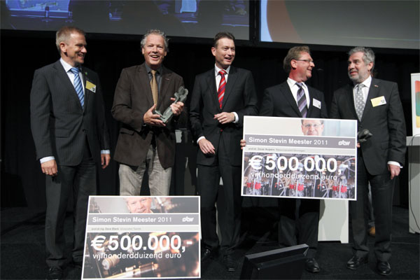 Foto uitreiking Stevin-prijzen
