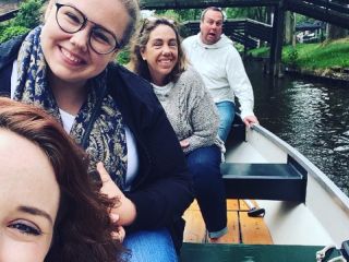 Boating around in Giethoorn!