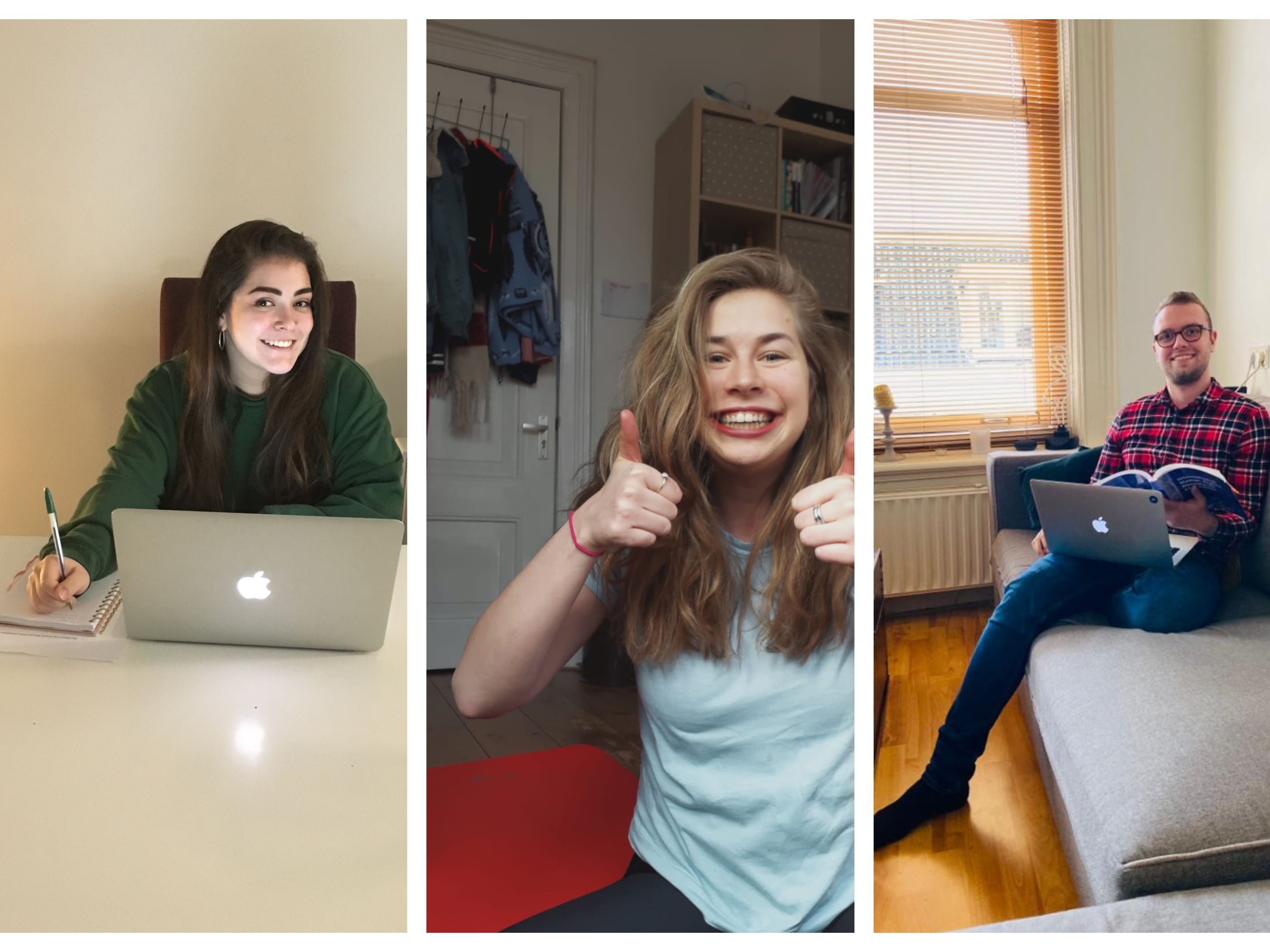Studying, working, and exercising from home – that's our routine!