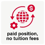 paid position, no tuition fees