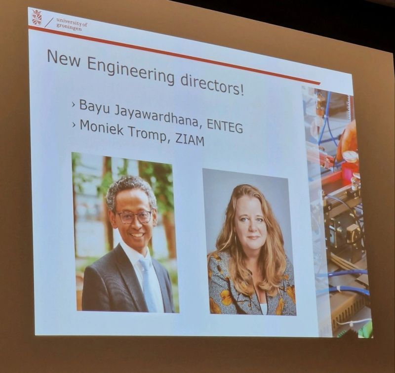 New FSE engineering directors profs Moniek Tromp and Bayu Jayawardhana