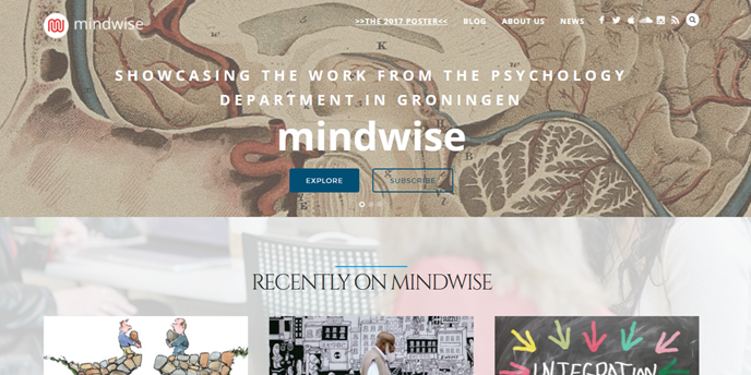Mindwise - weblog showcasing Psychology Groningen