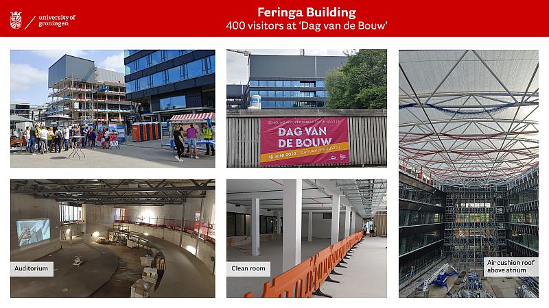 Photo collage of the Dag van de Bouw Feringa Building (18 June 2022)