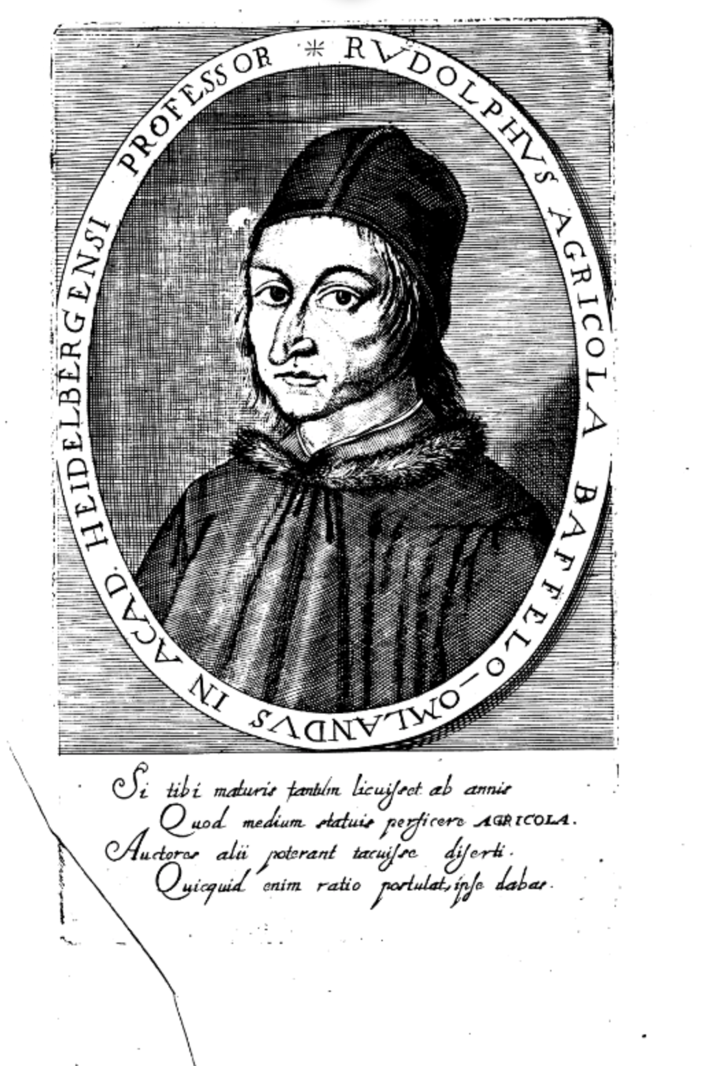 Agricola, uit: Effigies & vitae Professorvm Academiae Groningae & Omlandiae, 1654Agricola, from: Effigies & vitae professorvm Academiae Groningae & Omlandiae, 1654