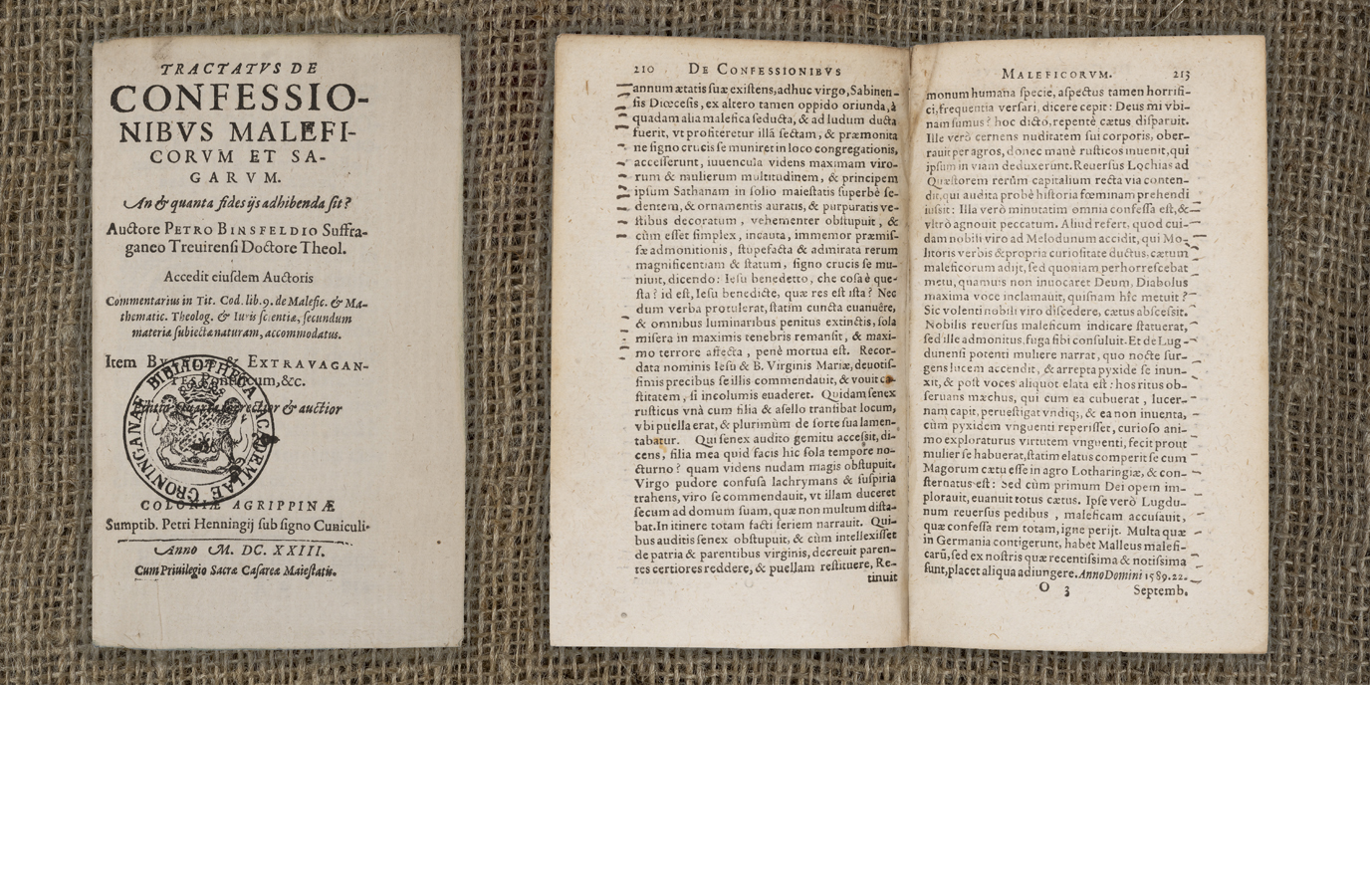 In dit exemplaar uit 1623 van Peter Binsfeld’s 'Tractatus de confessionibus maleficorum et sagarum' (1589) zien we door het hele boek kleine streepjes in de kantlijn. Deze streepjes kunnen wijzen op het belang van sommige passages in dit traktaat over de ontmaskering en vervolging van heksen en tovenaars.In this 1623 copy of Peter Binsfeld’s 'Tractatus de confessionibus maleficorum et sagarum' (1589), we see small dashes in the margins throughout the book. These dashes could emphasize the importance of certain paragraphs in this treatise on the exposure and prosecution of witches and wizards.