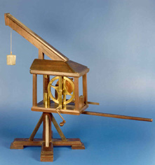 Model of a crane.