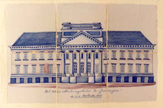 Het nieuwe academiegebouw van 1850