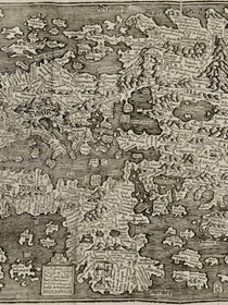 Oudst gedrukte kaart van Nederland