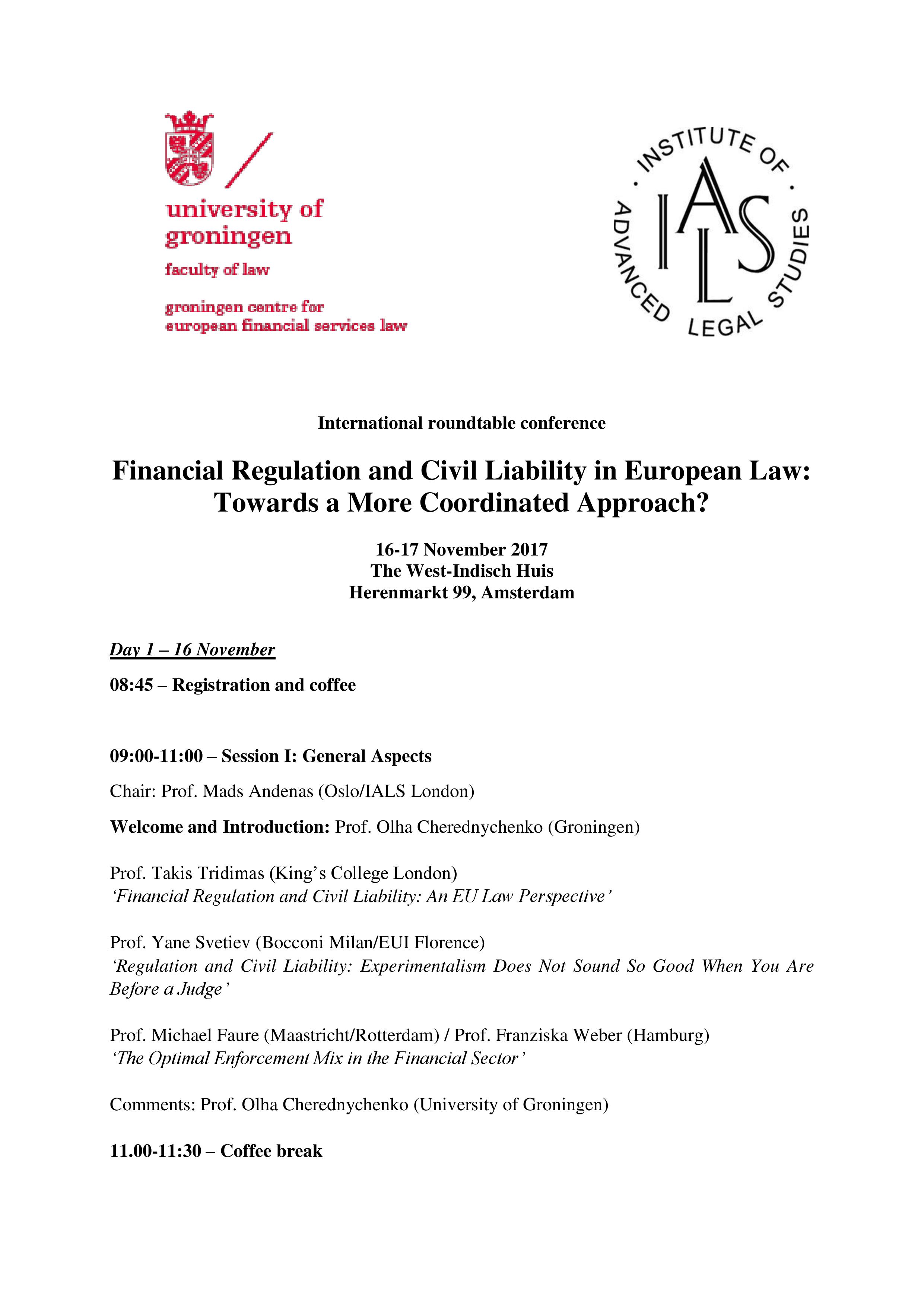 Conference Programme Page 1
