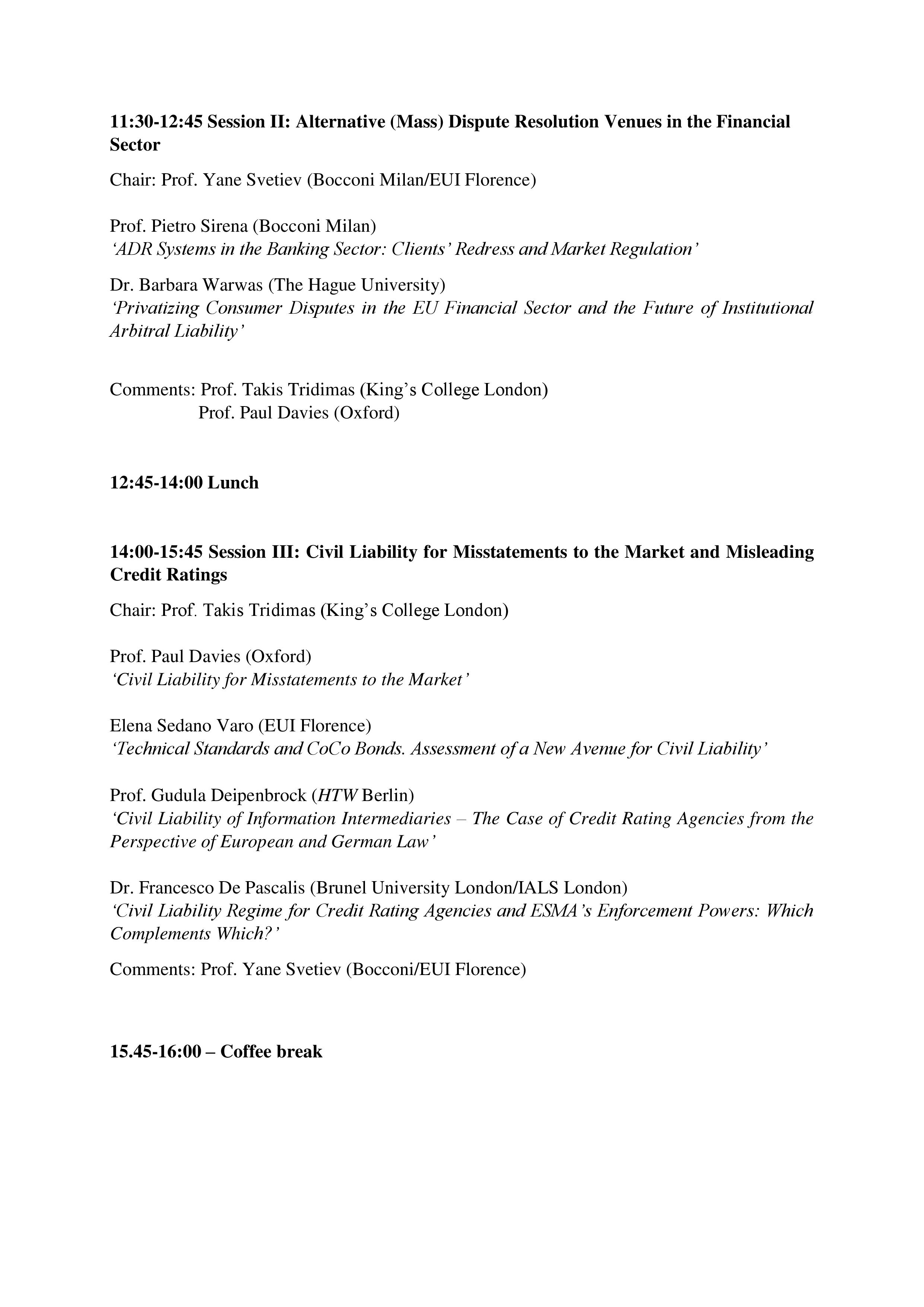 Conference Programme Page 2