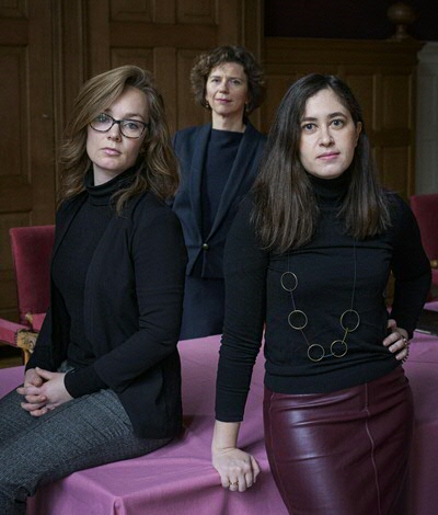 Left to right: Michelle Bruijn, Brigit Toebes, Aikaterini Tsampi