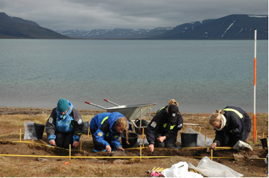 Studenten doen veldwerk op Spitsbergen