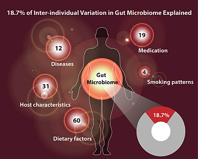 Some factors explaining variation in microbiome