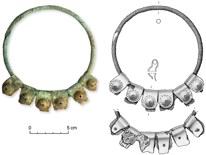 Excavated in Crustumerium: a diadem.