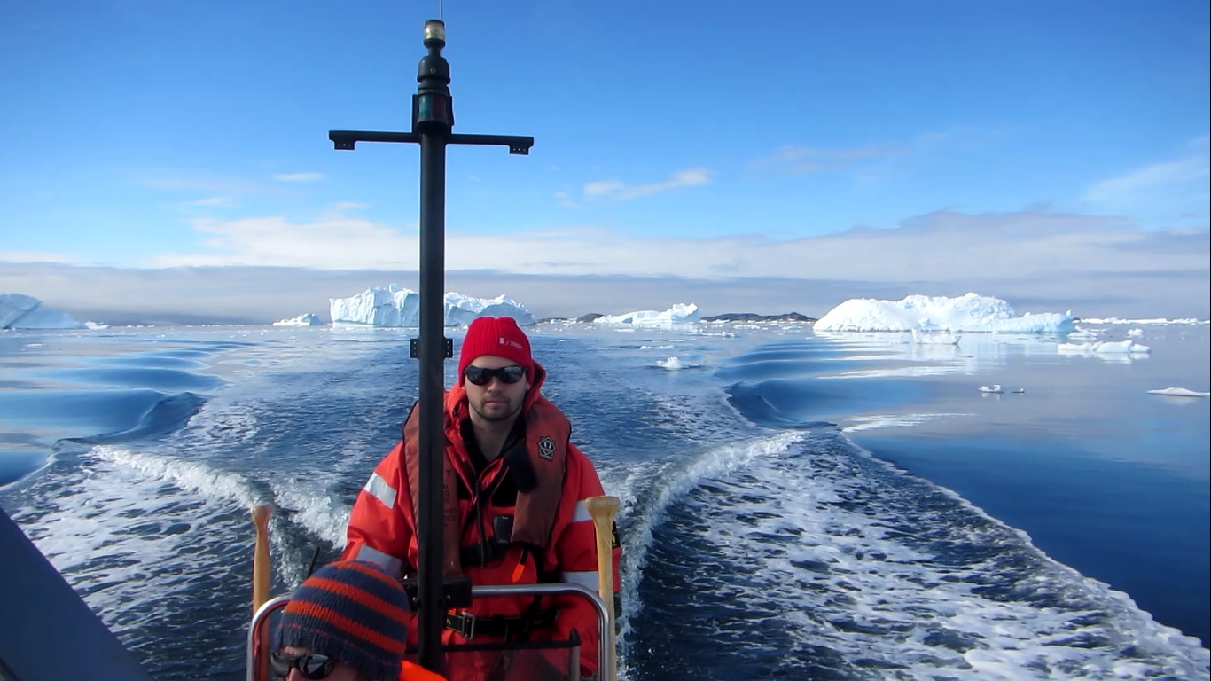 Photo of Patrick Rozema during fieldwork in the Antarctic - (c) Patrick Rozema