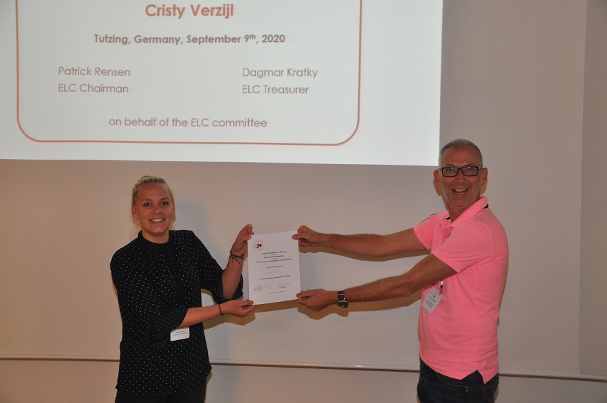 Cristy Verzijl ,the title of the presentation was: “A role for GalNac-T2 dependent glycosylation in the regulation of glucose and energy homeostasis”