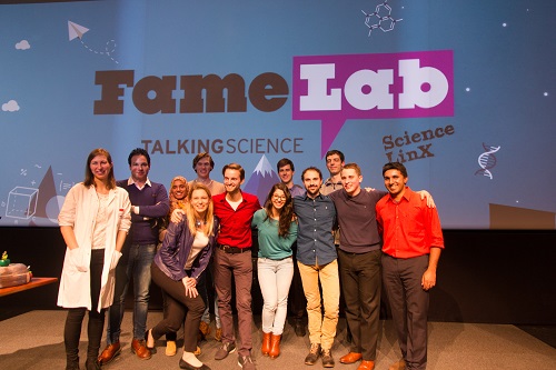 Finalisten FameLab, Groningse voorronde | Foto Science LinX