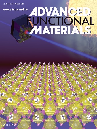 Cover van Advanced Functional Materials met perovskiet, naar aanleiding van een artikel van Loi