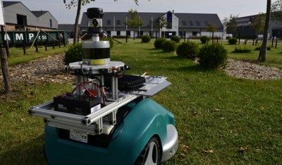 Experimenteel prototype van de snoeirobot | Foto TrimBot 2020 project