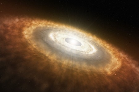 Protoplanetaire schijf | Illustratie Wikimedia