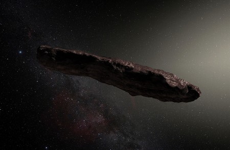 Artistic impression of interstellar visitor 'Oumuamua | ESO / M. Kornmesser