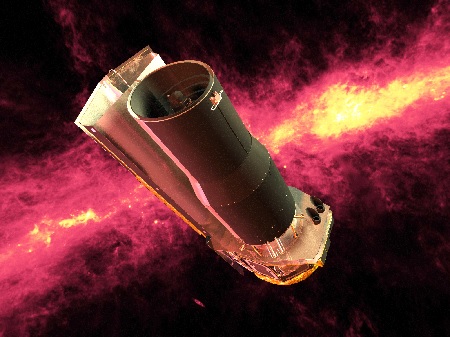 Spitzer ruimtetelescoop | Illustratie NASA/JPL-Caltech