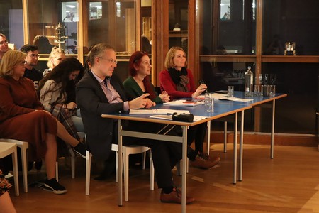 De jury, Marc van der Maarel, Catherine Rigolle en Iris Sommer | Foto Science LinX