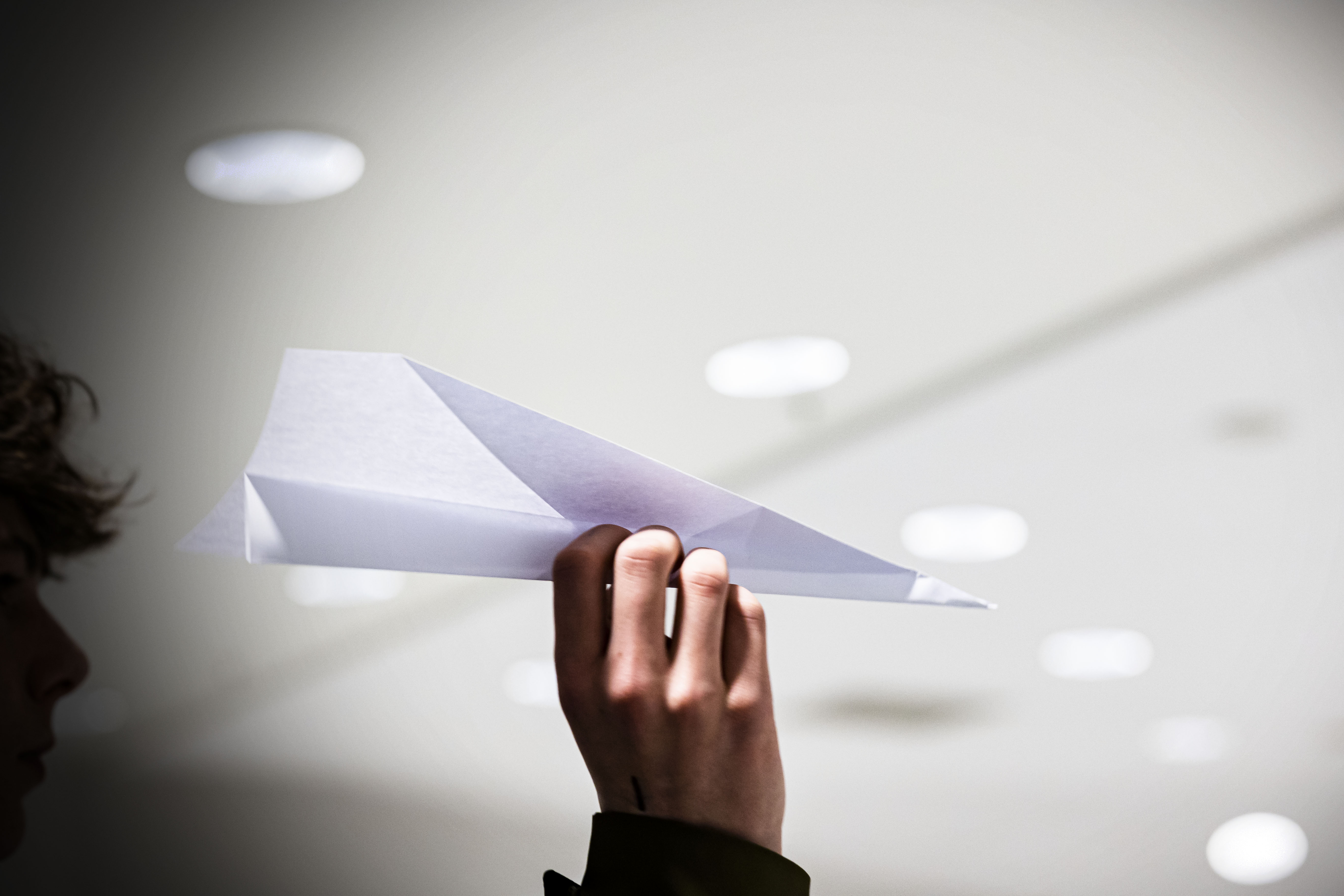 A student makes his first test flight | Image by Leoni von Ristok