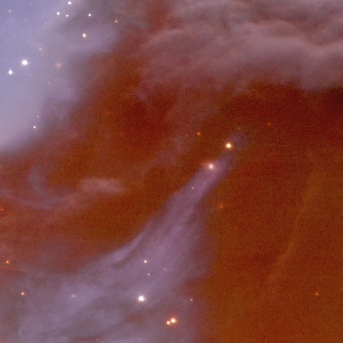 De paardenkopnevel, nog verder ingezoomdThe Horsehead Nebula, zoomed in even furthe