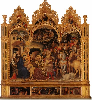 Aanbidding door de Wijzen, Gentile da Fabriano, 1423