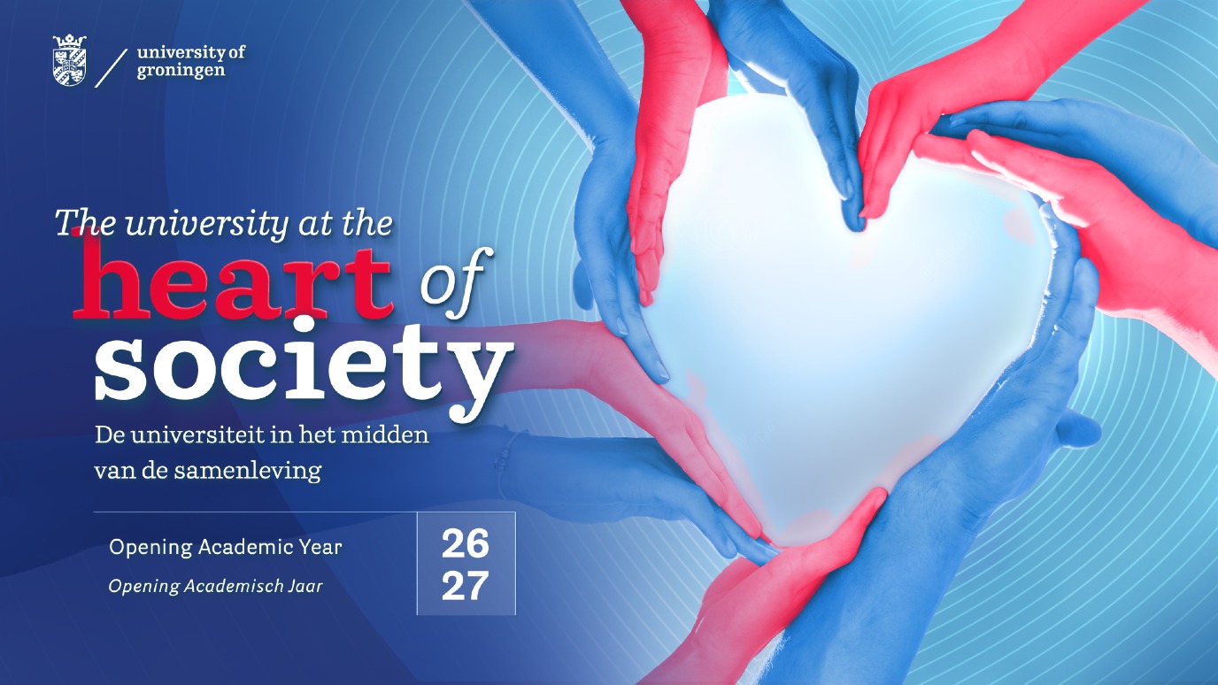 Banner voor de Opening van het Academisch Jaar
