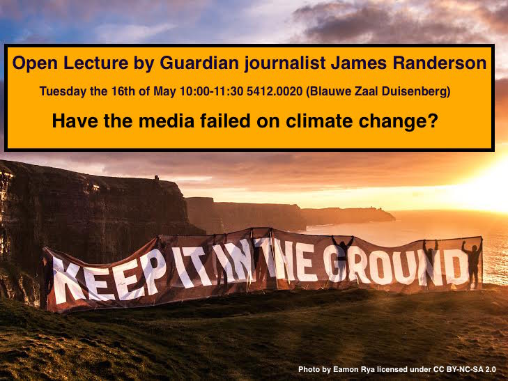 lecture by James Randerson, a former science journalist at The Guardian