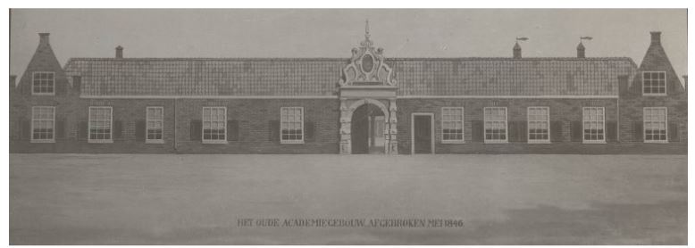 Picture of the Academy Building in 1672