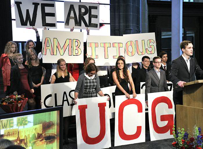 De klas van 2017, 33 pioniers van het UCG presenteert zich. Foto: Elmer Spaargaren