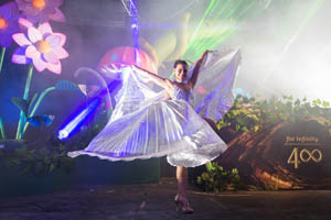 A dancer in a fairy dress