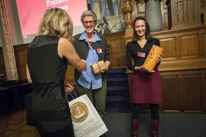 Drs. Neeltje Miedema, EU consultant Research & Valorisation, Prof Ingrid Molema, Chair of the RFF Committee, and Dr Catarina Dutilh Novaes, Rosalind Franklin Fellow at the Faculty of Philosophy since 2012. Photo: Kees van der Veen