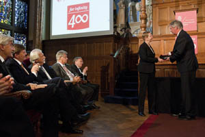 Prof. U. Beisiegel and Rector Magnificus Elmer Sterken