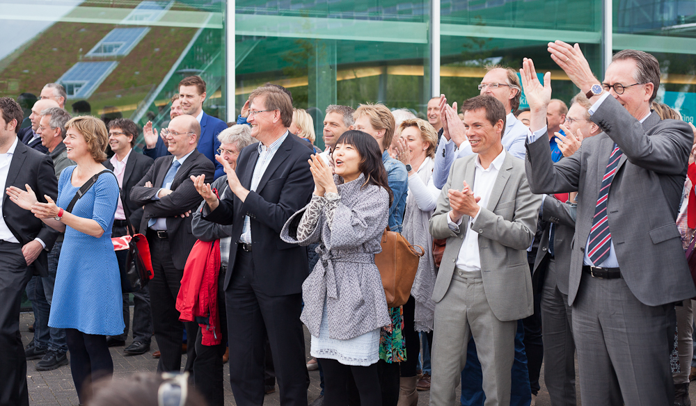 Enthousiast publiek bij de officiële kickoff. Foto: Gerhard TaatgenEnthusiastic audience at the offical Energy Academy kick-off. Photo: Gerhard Taatgen