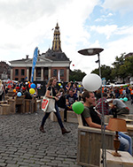 Information market at the Vismarkt