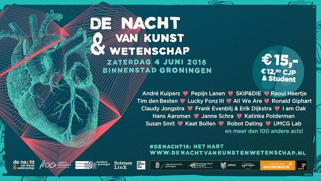 4 juni: Nacht van Kunst en Wetenschap