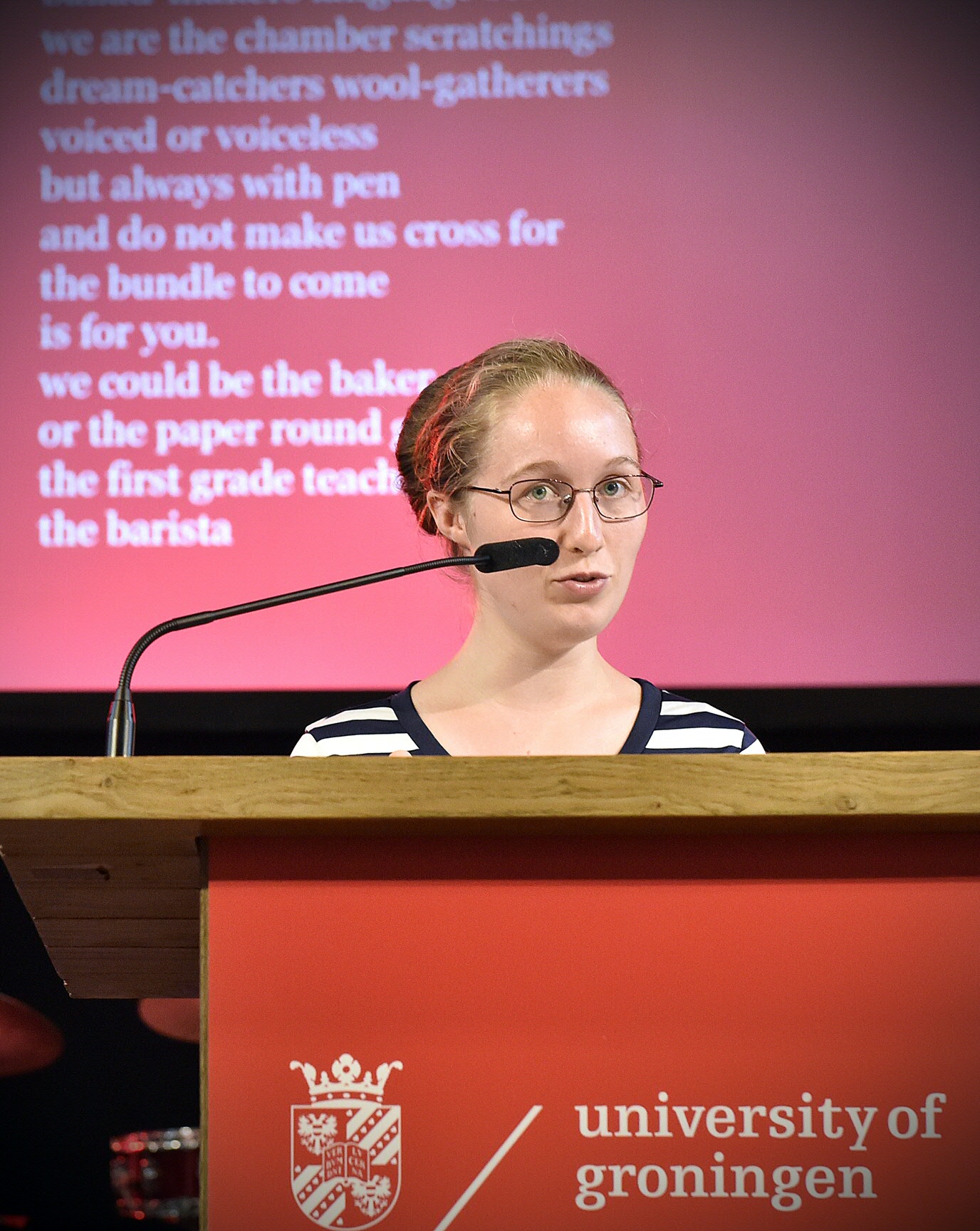 Huisdichter Rachel RaetzerUG poet-in-residence Rachel Raetzer