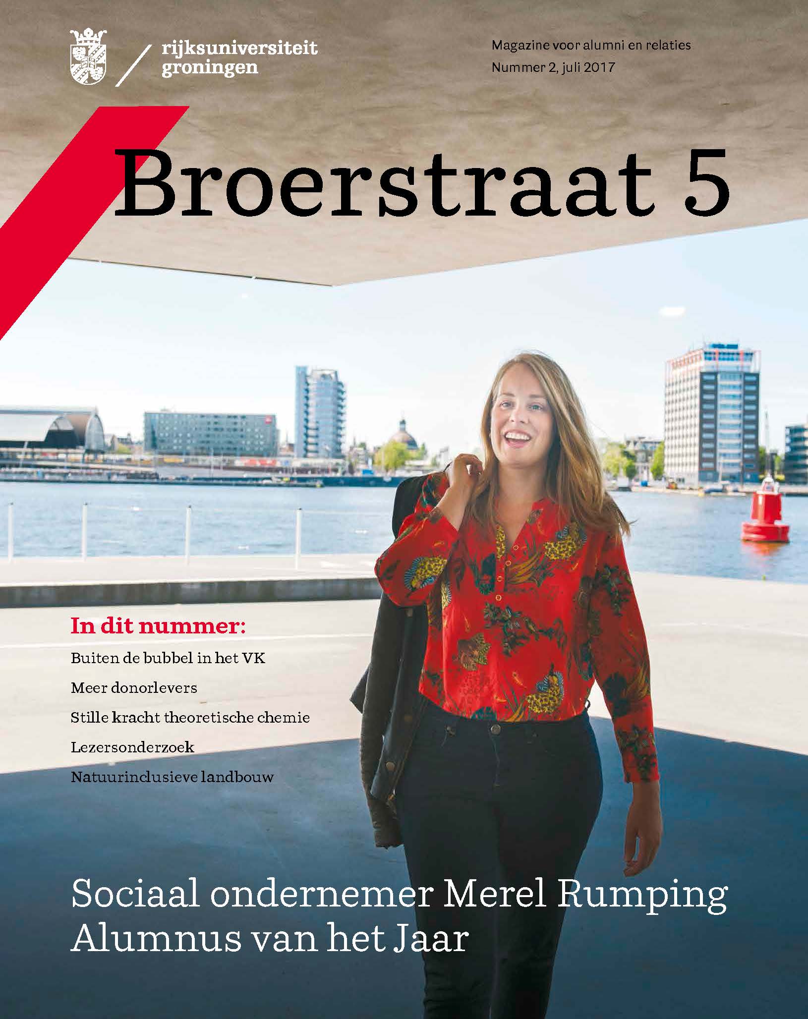 Foto voorkant Merel Rumping, Alumnus van het Jaar 2016` Foto Reyer Boxem