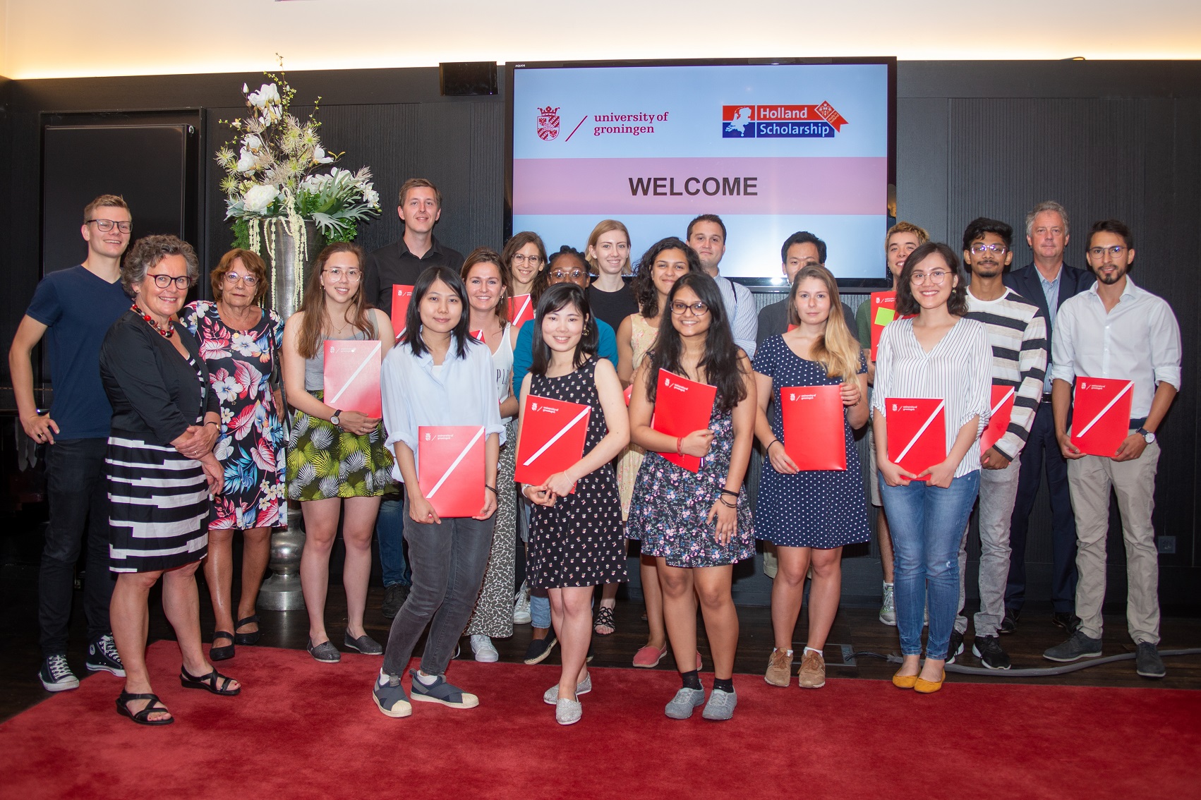 De studenten die de Holland Scholarships ontvingen dit jaar